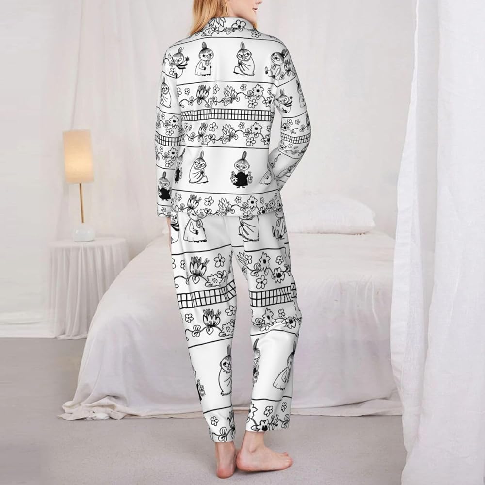 Amazon | [Aomowlulu] ムーミン リトルミイ パジャマ 部屋着 寝間着